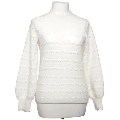 Pull-over (Blanc) de La Maille Sézane Élasthane, Laine de mouton, Mohair, Polyamide
