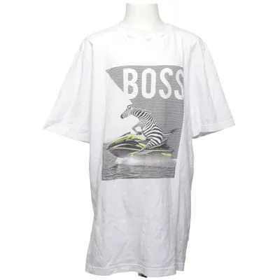 T-shirt (White, Multicolored) from Hugo Boss Cotton, Elastane