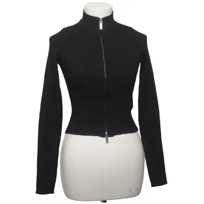 Cardigan (Black) from Bershka Polyamide, Viscose