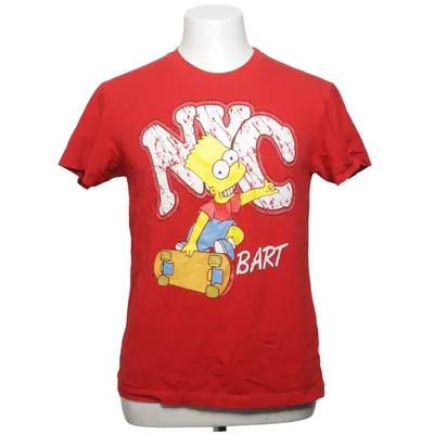 T-shirt (Rouge, Multicolore) de The Simpsons Coton, Élasthane
