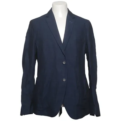Blazer (Bleu) de Brecos Acétate, Coton, Lin, Viscose