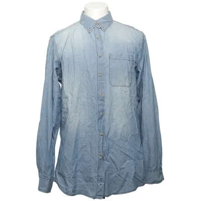 Denim shirt (Blue) from Dressmann Cotton
