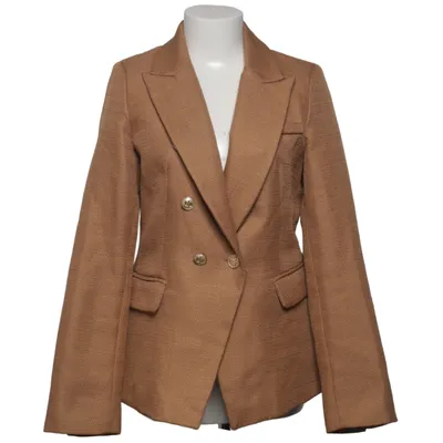 Blazer (Brown) from Attentif Polyester
