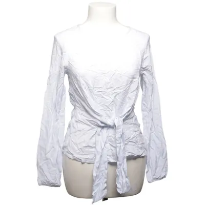 Wrap blouse (Blue, White) from Women Viscose