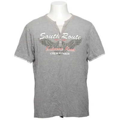 T-shirt (Grijs) van VanVaan Katoen, Viscose