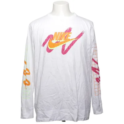 Lange mouwen shirt (Wit, Meerkleurig) van Nike Katoen