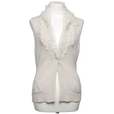 Pelsvest (Beige) fra Marc Aurel Akryl, Kaninpels, Uld