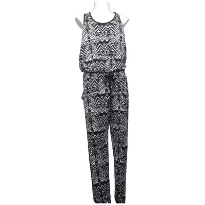 Byxdress (Svart, Vit) från Famous Elastan, Polyester