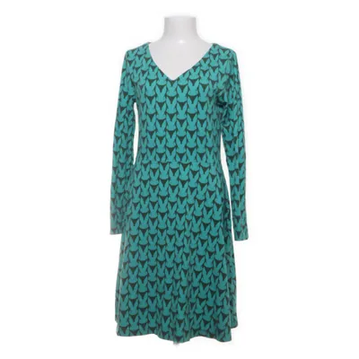 Klänning (Blå, Brun, Flerfärgad) från Cissi och Selma Elastan, Ekologisk bomull