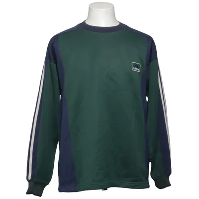 Collegetröja (Grön, Blå, Vit) från Adidas Bomull, Polyester
