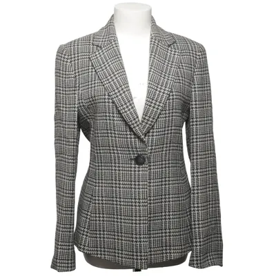 Blazer (Noir, Blanc) de Ritva Falla Coton, Viscose, Laine