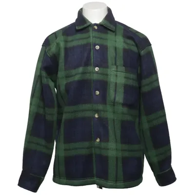 Skjortejakke (Grøn, Blå) fra Bulldozer Polyester