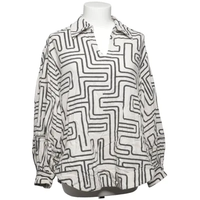 Blouse (Beige, Noir) de Rue de Femme Lin, Viscose