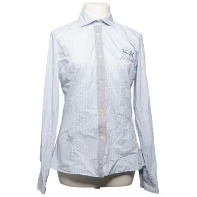 Chemise (Bleu, Gris) de La Martina Coton, Élasthane