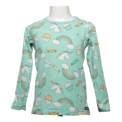 Long sleeve T-shirt (Green, Multicolored) from Villervalla Elastane, Organic cotton