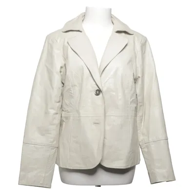 Læderblazer (Beige) fra VILA Clothes Læder, Polyester