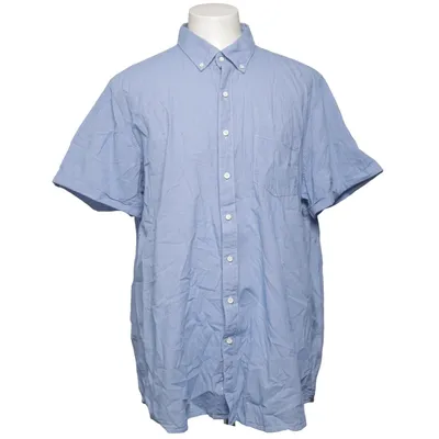 Short sleeve shirt (Blue, White) from Dressmann Cotton