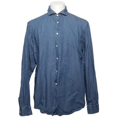 Denim shirt (Blue) from Pour Homme Cotton