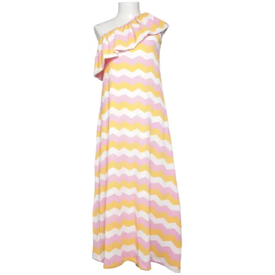 Klänning (Rosa, Vit, Orange) från Stories Elastan, Polyester