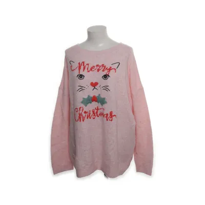 Christmas sweater (Pink) from Peckott Acrylic, Nylon, Wool, Elastane