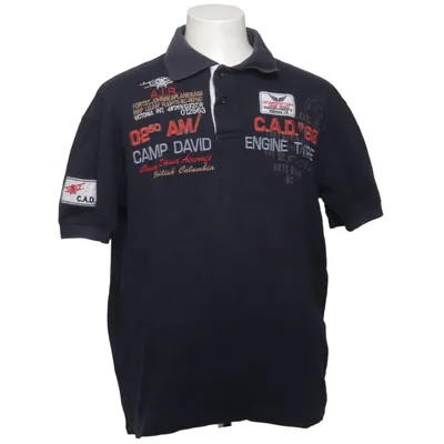 Polo shirt (Blue) from Camp David Cotton, Elastane