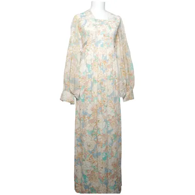 Långklänning (Beige, Blå, Grön, Flerfärgad)