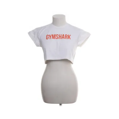 Crop top (Hvid) fra Gymshark Bomuld, Elastan