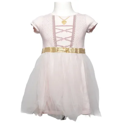 Klänning (Rosa, Guldfärgad) från Softer Days Bomull, Polyester