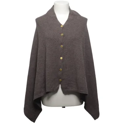 Poncho (Brun) fra Davida Cashmere Kashmir