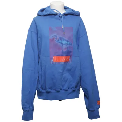 Sweat à capuche (Bleu) de Heron Preston Coton, Élasthane