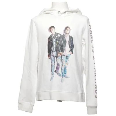 Hoodie (White) from Marcus & Martinus x H&M Cotton, Polyester