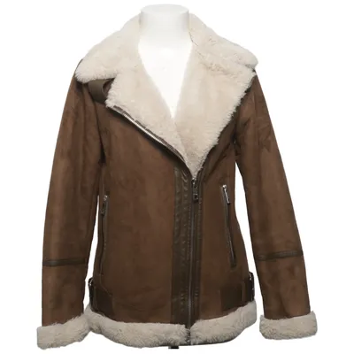 Shearlingjakke (Brun, Beige) fra Pull & Bear Polyester