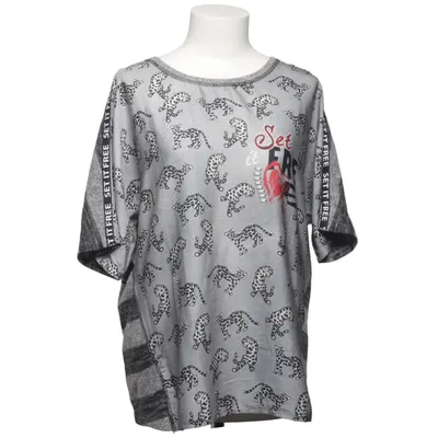 T-shirt (Gris, Noir) de Taifun Élasthane, Polyester
