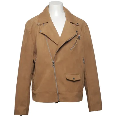 Biker jacket (Brown) from H&M Elastane, Polyester