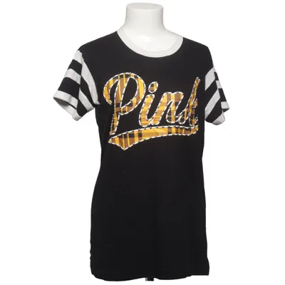 T-shirt (Black, White, Yellow) from Pink Victoria's Secret Cotton, Polyester