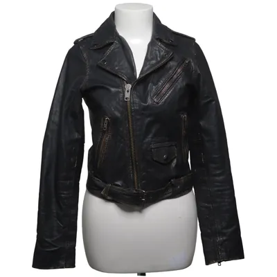 Veste de motard (Noir) de Saints & Mortals Cuir, Polyester