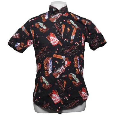 Kortärmad skjorta (Svart, Flerfärgad) från Smart Bomull