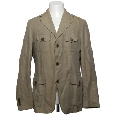 Blazer (Beige) from Cavaliere Cotton, Linen, Viscose