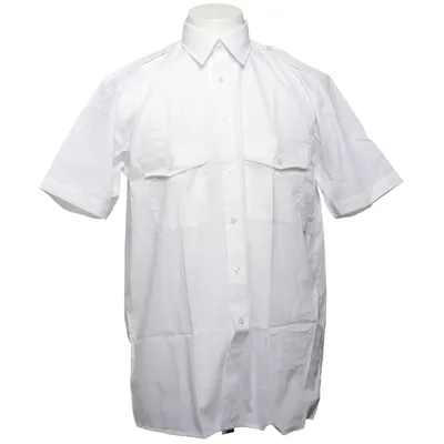 Kortærmet skjorte (Hvid) fra Bagutta Bomuld, Polyester
