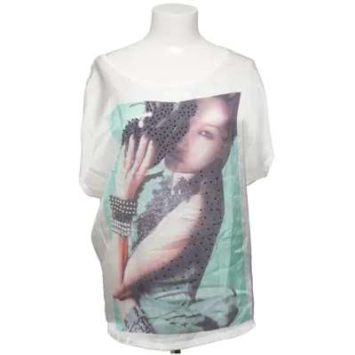 Topp (Vit, Flerfärgad) från Ky Creation Viskos