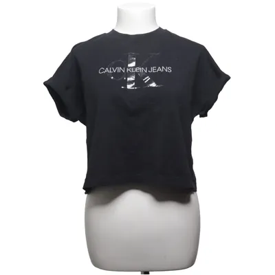 Crop top (Zwart) van Calvin Klein Jeans Katoen