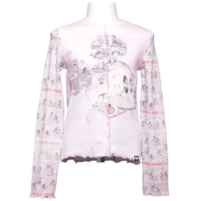 T-shirt à manches longues (Rose, Multicolore) de Desigual Disney Coton, Élasthane