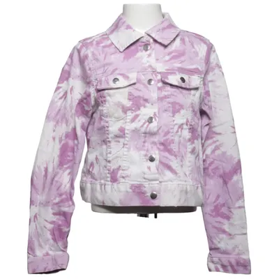 Jeansjacka (Lila, Vit, Flerfärgad) från H&M Bomull, Elastan, Polyester