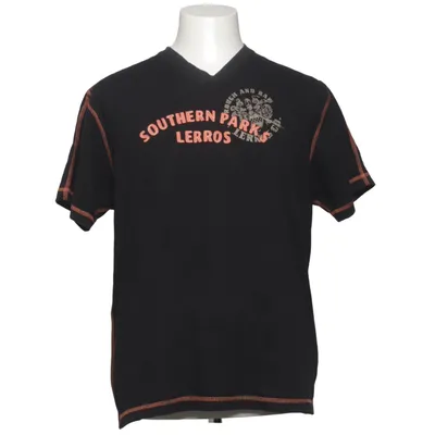 T-shirt (Zwart) van Lerros Katoen