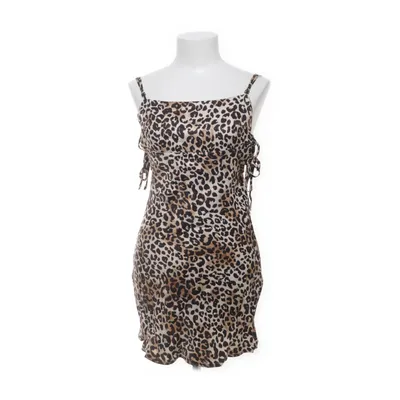 Jurk (Beige, Zwart, Bruin) van Bershka Viscose