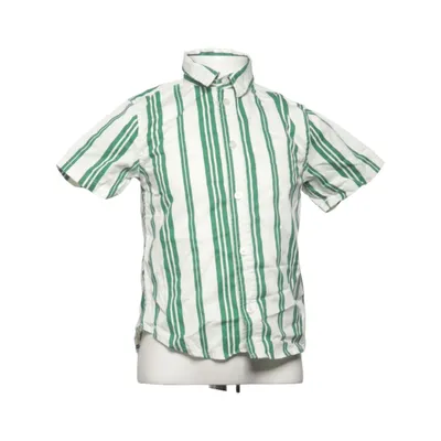 Kortærmet skjorte (Hvid, Grøn) fra H&M Bomuld