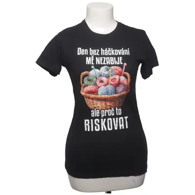 T-shirt (Zwart) van JHK Katoen