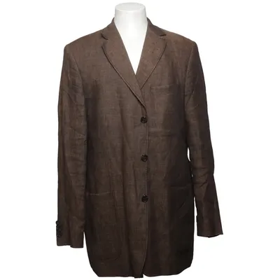 Blazer (Bruin) van Daniel Hechter Linnen, Polyester, Viscose