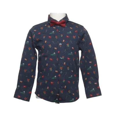 Shirt (Blue, Multicolored) from Party Time Cotton, Elastane