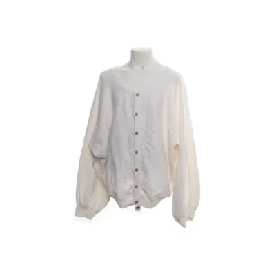 Cardigan (White) from Smart & Pretty Cotton, Polyester, Linen, Silk